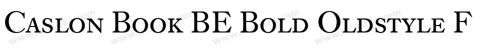 Caslon Book BE Bold Oldstyle Figures字体转换